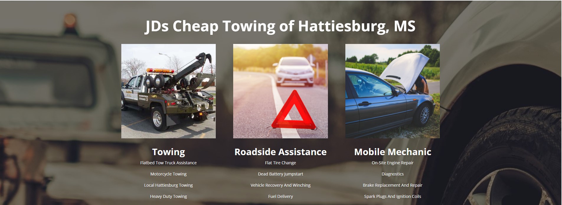 JDs Cheap Towing and Roadside Assistance business image in Hattiesburg, MS
